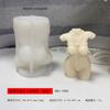 Molde de silicone tridimensional para vela de coxa diy amarração de corda corpo feminino vela de aromaterapia gotejamento de cola sabonete artesanal bolo
