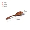 Utensilios de Cocina Antiadherentes de Madera Espátula de Madera con Mango Largo Espátula para Ollas de Madera Juego de Espátulas y Cucharas de Madera Espátula para Ollas de Madera Cucharón de Sopa