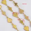 Cadena de acero inoxidable 304 con forma de corazón y luna, cadena suelta versátil minimalista de nicho para collares y pulseras hechas a mano DIY