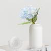 Venta al por mayor del fabricante Estilo europeo Blanco Rayas Verticales Plástico Cerámico Imitación Jarrón Adecuado para Hidroponía, Flores Frescas, Flores Artificiales, Arreglo Floral, Dormitorio