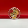 Ano do Cavalo Ouro Puro 999 Doze Signos do Zodíaco Conjunto Completo de Adesivos Coloridos para Celular Adesivos Criativos Souvenirs Culturais e Criativos de Feriado Presentes
