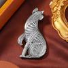 Broche Artístico Retro Simples Personalizado Linhas Metálicas Broche de Animal Joia para Terno Casaco Presente