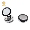Caja Compacta de Polvo Electroplateada con Borde Negro al por Mayor 6ml con Ventana Transparente, Caja para Polvo Suelto, Material de Empaque de Presión Escarchado, Caja de Contorno de Alto Brillo
