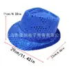 Fiesta Disco de los 70 Sombrero de Lentejuelas Guantes Pajarita Tirantes para Hombros Ropa de Baile Transfronteriza Europea y Americana Listo para Enviar