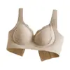 5508 top de tirantes térmico de forro polar a rayas anchas para mujer con realce y soporte, push-up y sujetador de copa fija