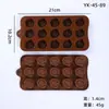 Molde de Silicone para Chocolate Desenho Animado Multiestilo Transfronteiriço Números e Letras Molde de Assar DIY Molde para Fudge Cubo de Gelo