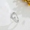 Anillo de Acero Inoxidable con Diseño de Ranura Completa de Diamante Estilo Japonés y Coreano, Moderno, Sencillo, de Alta Gama, Versátil para el Uso Diario, Anillo de Pareja Unisex