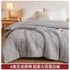 Colcha de fibra de soja, colcha de invierno, núcleo de colcha de algodón, colcha de primavera/otoño/verano, colcha para aire acondicionado, adecuada para dormitorios, camas individuales y dobles, y estudiantes, se puede usar en las cuatro estaciones
