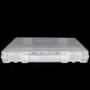 Caja de Almacenamiento de Papel A4 de Plástico Transparente Carpeta de Organización de Facturas Clasificación Suministros de Oficina Caja Vacía Rectangular