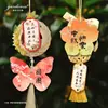 Decoração de Porta para o Festival do Meio Outono Etiqueta Atmosfera Festiva Cartão Pendurado Rattan Artesanal DIY Ornamento Pendurado Interno Cartão