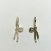 Accesorios DIY de Cristal que Conserva el Color Relleno de Oro de 14K Colgante de Lazo de Circonita Colgante Pulsera Collar Accesorios Hechos a Mano con Cuentas
