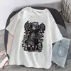 Sentido tridimensional fresco estilo nicho manga curta novo peça única dia da entrega estampa de homem homens e mulheres Gola redonda