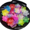 28/20mm Acrílico Estilo Gelatina Nova Flor de Cinco Pétalas DIY Acessórios de Penteado Estilo Antigo Materiais