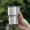 Taza de Café Americana Impresa con Logo Taza de Agua de Acero Inoxidable 304 ins Alto Valor de Color Taza de Café Taza Comercial para Discapacitados