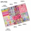 Set de regalo de accesorios para el cabello para niños, ligas para el cabello de bebé, pinzas laterales para niñas, accesorios para el cabello, cuerdas para el cabello de princesa para niñas