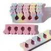Separador de Dedos para Uñas de Pies Esponja de Eva Separador de Dedos de Pies y Manos Esponja Separadora de Dedos Herramienta de Aislamiento para Esmalte de Uñas Herramienta Auxiliar