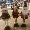 Presente de boneco de neve de Natal retrátil transfronteiriço, presente do Papai Noel, veado de Natal fofo