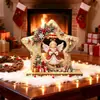Adornos de Navidad Personalizados de Amazon Hechos a Mano DIY Pintura de Diamantes Decoración de Puntos de Perla Set de Adornos Acrílicos