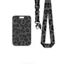 Porta Credencial de Doble Cara con Estampado de Leopardo de Venta Caliente Transfronterizo con Cordón Desmontable, Insignia Impresa en UV y Cubierta Protectora para Tarjeta de Acceso