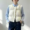 Chaleco de algodón estilo coreano para mujer, nueva colección otoño/invierno 2026, moderno y chic, corte holgado, adecuado para figuras petites, chaqueta acolchada corta