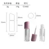 Fábrica Lili Tubo de Brillo de Labios de 3g Material de Empaque de Maquillaje Tubo Redondo para Brillo de Labios con Cabezal de Pincel Tubo Dispensador de Brillo de Labios Tubo Vacío Cosmético