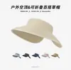 Sombrero de Sol de Verano para Mujer con Ala Ancha, Sombrero de Playa de Paja Trenzada para Cola de Caballo, Sombrero de Sol para Viaje, Sombrero de Copa Abierta, Transfronterizo
