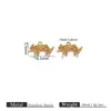 Colgante de Animal Jirafa Pingüino de Acero Inoxidable Transfronterizo Europeo y Americano Chapado en Oro de 18K Accesorios de Joyería Colgante DIY Collar