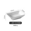 Prato Pequeno de Cerâmica Criativo, Prato Simples Branco Puro para Molho de Hot Pot, Prato para Tempero, Prato para Molho, Prato para Vinagre, Prato para Tinta, Prato Dividido
