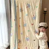 Nuevo modelo de comercio exterior, manta de verano de algodón tejido de grado A con dibujos animados para niños, lavable a máquina, adecuada para bebés y niños pequeños, para la hora de la siesta, habitación con aire acondicionado, manta fina de verano