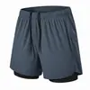 Pantalones Cortos de Correr Doble Capa Personalizados para Hombre Entrenamiento de Maratón Deportivos Secado Rápido Finos Transpirables Forro de Secado Rápido Tres Cuartos