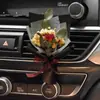 Mini Buquê de Flores Secas para Carro Rosa Pequeno Fresco Mini Presente para Aniversário Temporada de Formatura para Namorado ou Namorada