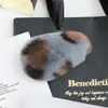 Pinza para el Cabello de Pelo de Conejo Rex Real, Accesorio para el Cabello de Piel, Pinza Grande de Peluche Bb, Horquilla de Pelo de Piel con Estampado de Leopardo, Accesorio para el Cabello de Pinza Lateral, Exquisito