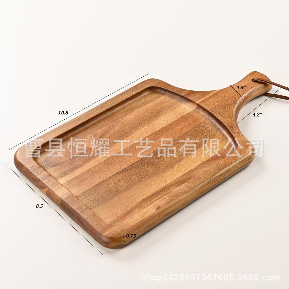 实木菜板 家用砧板 相思木熟食奶酪板 便携披萨板 服务板BS