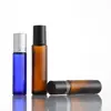 Frasco de Vidro Personalizado para Óleo Essencial Frasco Cosmético Frasco de Perfume com Contas de Caminhada Frasco com Rolo Frascos Portáteis
