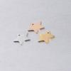 Aço inoxidável espelhado Ouro ouro rosa pingente de estrela estrela geométrica de cinco pontas pingente de joia para colar pulseira DIY