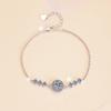 Pulsera Popular de Plata S925 Europea y Americana, Versión Coreana, Pulsera Popular de Moissanita Gra de 1 Quilate, en Stock al por Mayor, Transmisión en Vivo Transfronteriza
