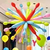 Día del Niño Fuegos Artificiales Globo de Papel de Aluminio Ensamblaje Estrella Explosiva Fiesta de Cumpleaños de Bebé Artículos de Decoración para Salón de Clases Escolar