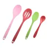 Ponto tudo em um cabo silicone colher de sopa panela antiaderente concha de sopa espátula utensílios de cozinha louça colher