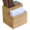 Tubo para Palillos Restaurante Comercial Se Puede Personalizar con Logo Multifuncional Restaurante de Hot Pot Tubo de Bambú Tubo para Palillos Tubo para Cucharas Cubo para Palillos Canasta para Palillos Jaula