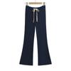 Pantalones Rectos Adelgazantes Caídos para Mujer Primavera y Verano 2025 Nuevo Estilo Puro Deseo con Cordón de Amarre Pantalones Deportivos Casuales de Yoga
