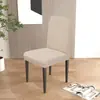 Funda elástica para silla con tacto de algodón y lino, tipo universal, cobertura completa, nuevo modelo 2026, para mesa de comedor, uso en casa, funda de silla integrada