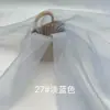 Tela de Organza 2020D Hilo Ruyi Mate Transparente Ligeramente Rígida Accesorios de Encaje Bordado Tela para Empaque de Regalos