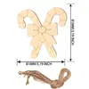 Etiquetas Colgantes Navideñas de Madera Transfronterizas Etiquetas Pequeñas de Madera Colgante Grabado Manualidades Joyería Regalos Procesamiento Hueco Láser