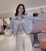 Trench Coat Curto Xadrez Patchwork Gola Alta Estilo Coreano para Mulheres, Projetado para Parecer Mais Jovem, Adequado para o Dia a Dia, Manga Longa, Jaqueta Curta de Botão Único para Mulheres