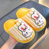Pantuflas de algodón para niños de otoño e invierno, unisex, cálidas, forradas de felpa, antideslizantes, para uso en interiores, estilo padre-hijo, adecuadas para bebés y perros pequeños, pantuflas de piso