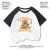 Camiseta de Manga Corta Kapibala para Niños Verano 2025 Nuevo Estilo Tops de Media Manga para Niñas Ropa de Verano para Niños de Algodón 9