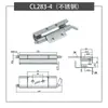 Bisagra Oculta de Acero Inoxidable Cl283 para Puerta de Gabinete Integrada, Chasis de Gabinete Eléctrico, Bisagra para Gabinete de Maquinaria Industrial