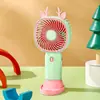 Novo Mini Ventilador Portátil de Mão, Suporte de Mesa Portátil, Ventilador de Carregamento USB, Presente para Estudante Atacado