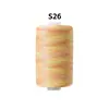 Fio de Poliéster Multicor para Roupa Fio Gradiente Arco-Íris Colorido para Costura à Mão 402 Lote de Fio de Costura Metabo