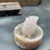 Hombre de Navidad de cristal 3cm piedra natural Papá Noel piedra semipreciosa talla regalo pequeño exquisito